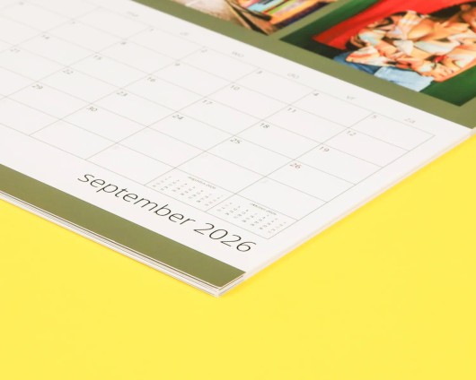 Gepersonaliseerde fotokalender met eigen foto's