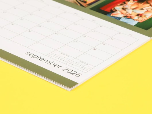 Gepersonaliseerde fotokalender met eigen foto's