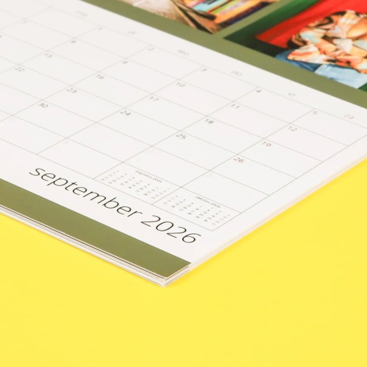 Gepersonaliseerde fotokalender met eigen foto's