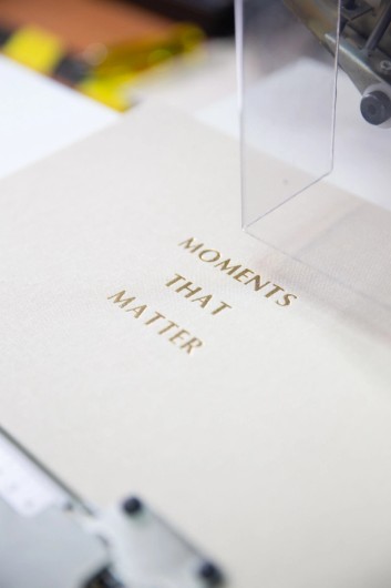 Leinen-Fotoalbum mit Prägung