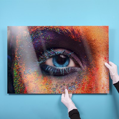 Foto achter plexiglas