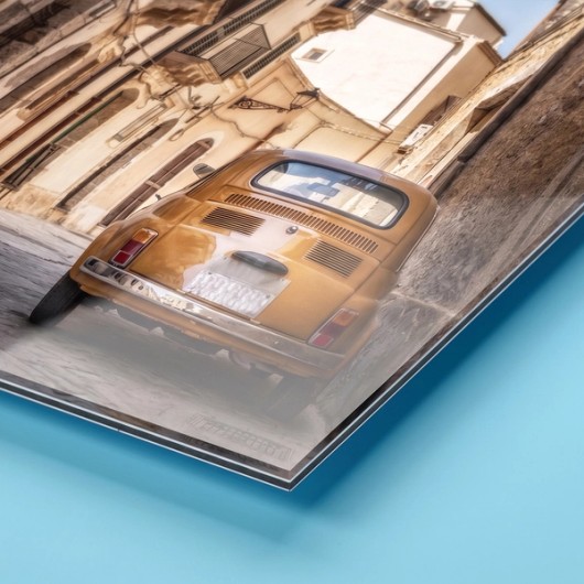 Aluminium afdruk achter dibond