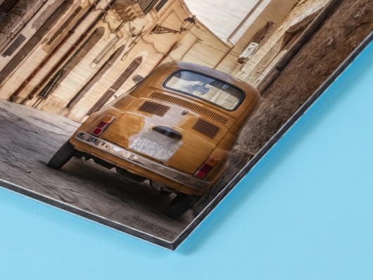 Direct print on brushed aluminium