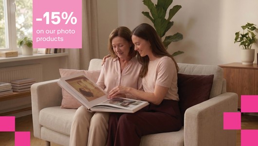 Mother’s Day: discount on our photo products