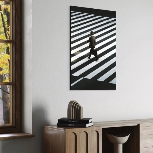 Foto op geborsteld aluminium goud en zilver