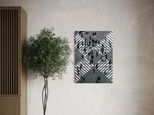 Foto op geborsteld aluminium