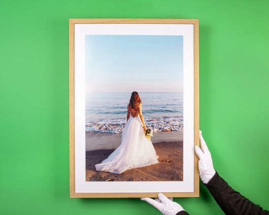 Foto in lijst met passepartout