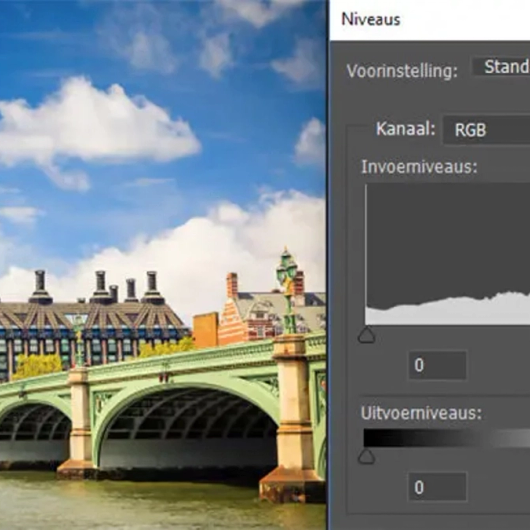 naar rechts verschoven vorm histogram