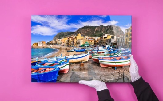 Foto achter plexiglas zand 4x5