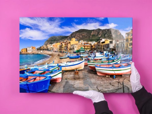 Foto achter plexiglas zand 4x5
