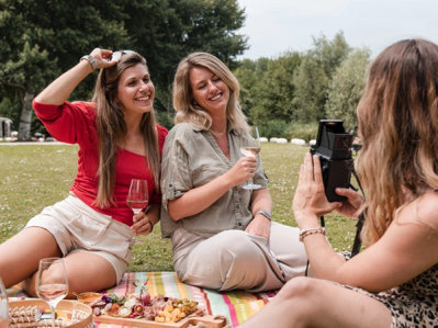 picnic in het park foto