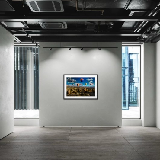 Foto im Rahmen auf Polystyrol