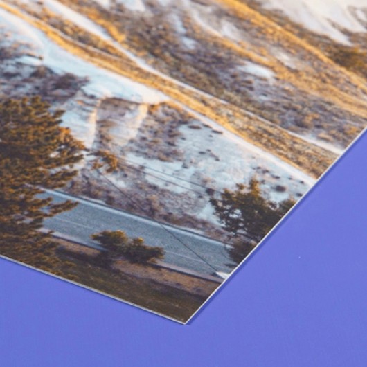 Fine Art op polystyreen detail shot