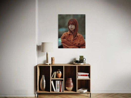 Direct print on aluminium dibond in living room