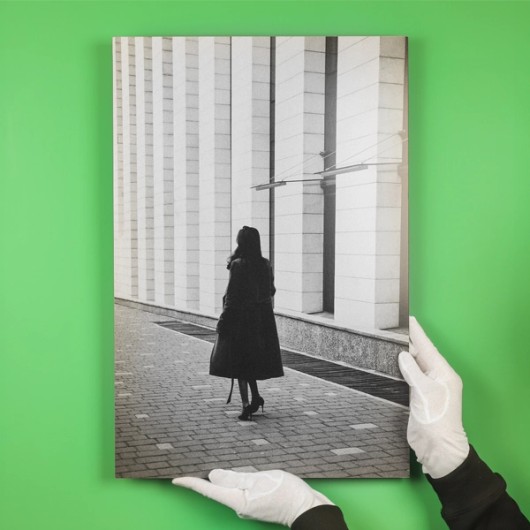 Colour photo of a village as a fine art print on lightweight forex