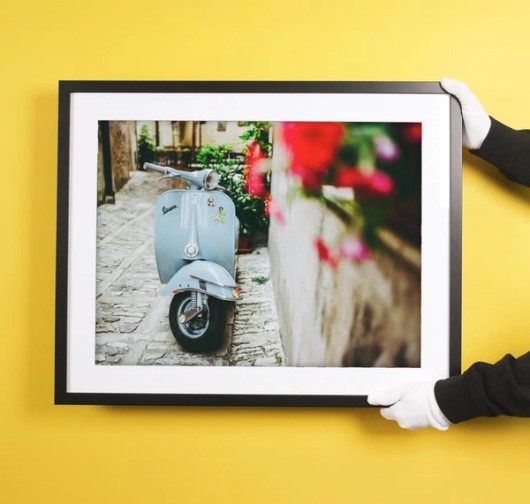 Fine art print in lijst verwerkt
