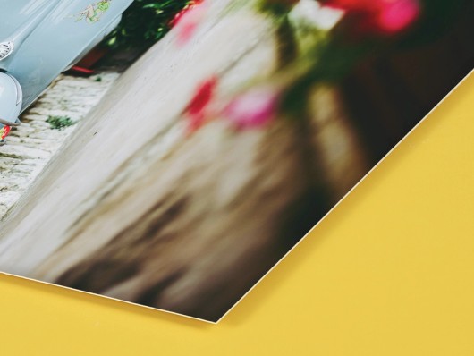 Fine art print on polystyrene
