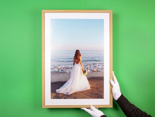 Photo encadrée avec passe-partout
