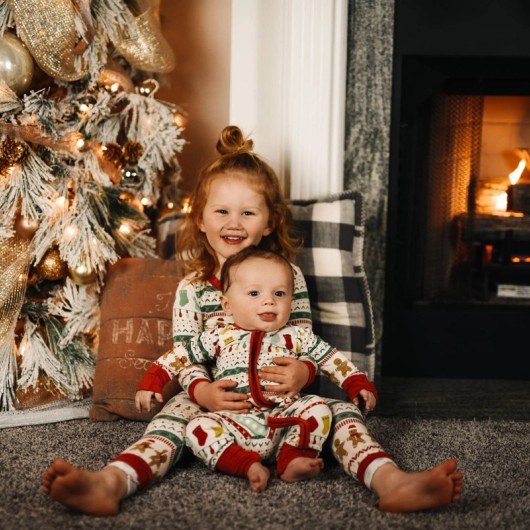 Kinder-Weihnachtsfoto