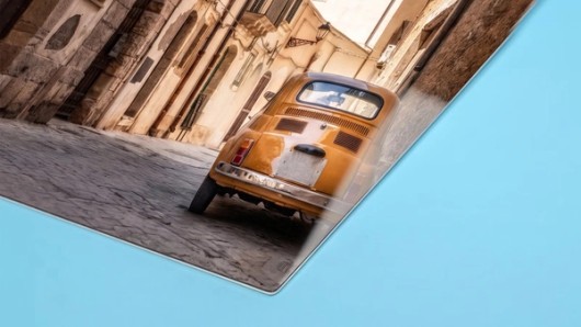 HD Metal Print vu en angle