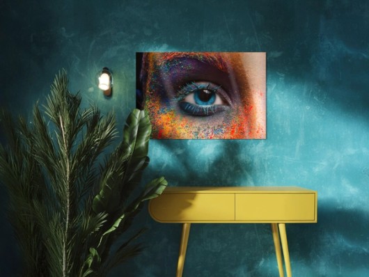 Foto achter plexiglas