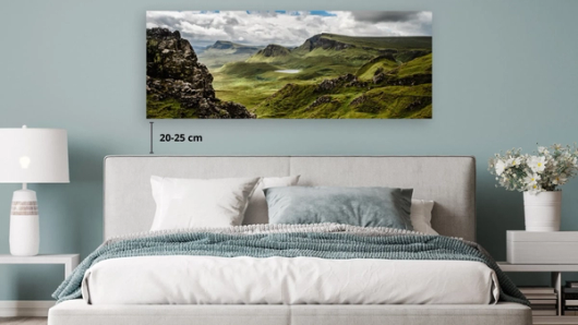 Dimensions d’une décoration murale au-dessus du lit