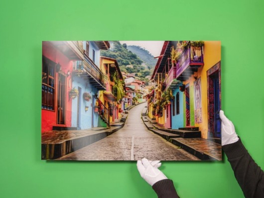 Directdruk achter Plexiglas