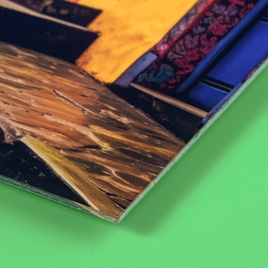 Directdruk achter Plexiglas