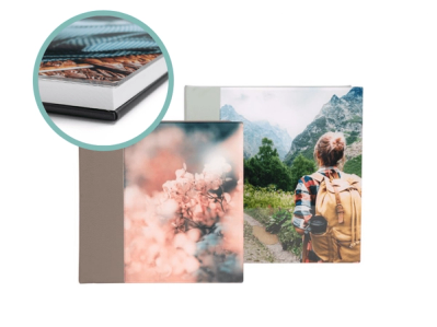 Fotoboek met plexiglas detail