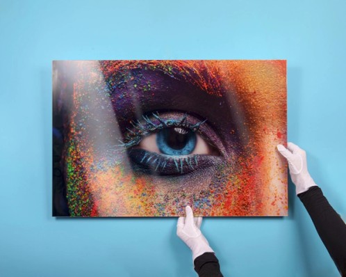 Foto achter Plexiglas