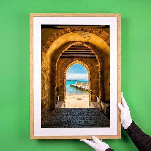 Foto in lijst met passepartout