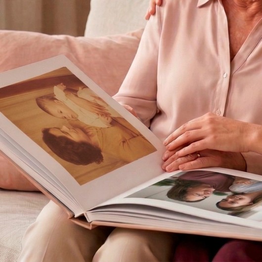 Fotoboek met foto's van vroeger