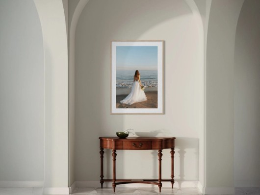 Foto in lijst met passe-partout