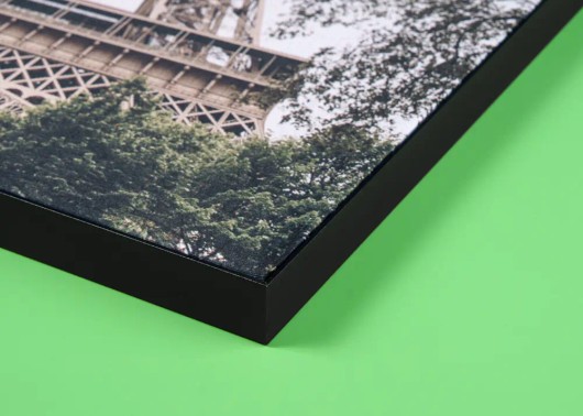 Detail van het frame van Acoustic Wall Art