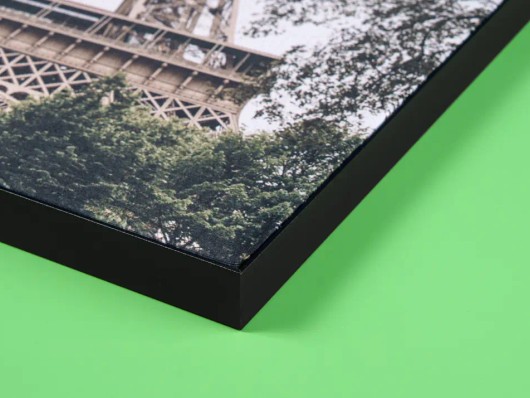 Detail van het frame van Acoustic Wall Art