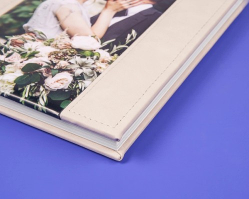 professional fotoboek trouwalbum met handschoen
