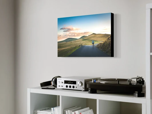 Photo Block an der Wand