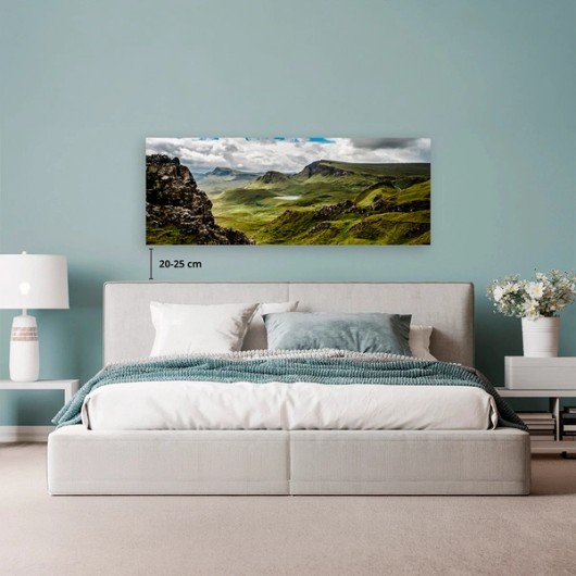 Dimensions d’une décoration murale au-dessus du lit