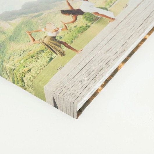 Urlaubsfotobuch mit Leinen-Einbandmaterial