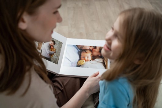 Familienfotos vom vergangenen Jahr
