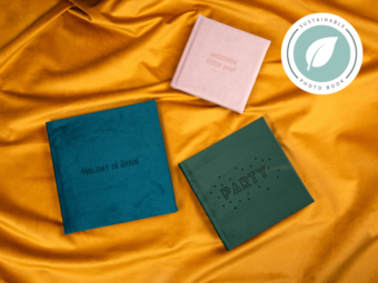 Velvet photo album photo books sustainable